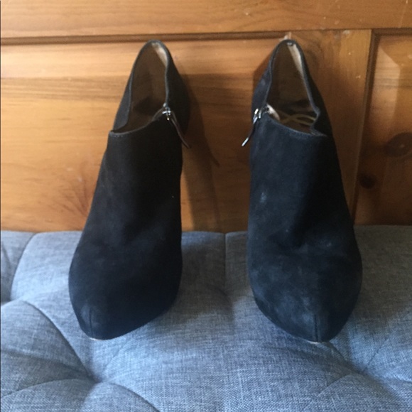 *SOLD*. Black Suede Booties - Picture 5 of 9